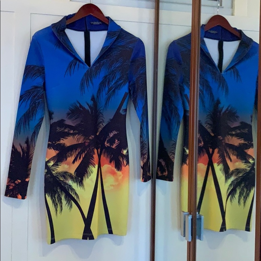 Unique beautiful sunset dress